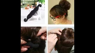 Magic Sponge Clip Hair Styling Foam Donut Bun Curler Maker Ring Twis paps