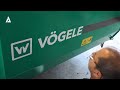 repairing a vÖgele super 1303 3i asphalt paver altcon equipment