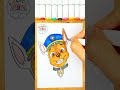 chase paw patrol the movie drawing how to draw paw patrol chase 🌈 🐶 short pawpatrol