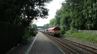 **MEGA THRASH \u0026 TONES** DB Cargo 66020 passing Ivybridge with the 6C53 15-06-17 (HD)