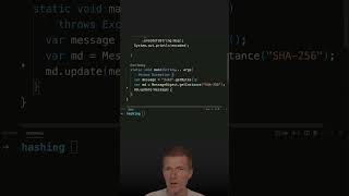 How To Create A SHA-256 Hash For A String #java #shorts