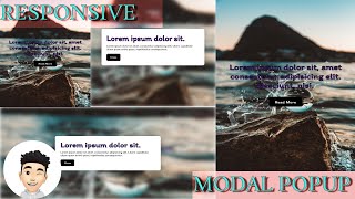 How To Build a responsive modal popup with blurred background using CSS and Javascript