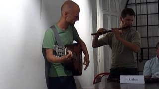 Flute conference in Bondeno,Italy ( Patrick Olwell , Eamon Cutter ,Barna Gábos,Stephan Morvan)