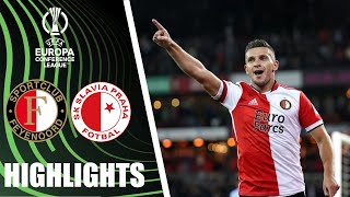 Feyenoord vs Slavia Prague 2-1 Highlights & Goals | 2021 HD