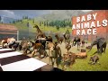 50 Baby Animals Race in Planet Zoo included Baby Elephant, Mammoth, Giraffe, Ostrich, Lion & Panda