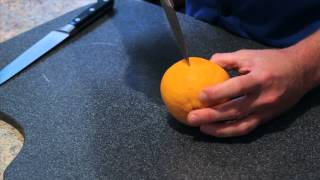 Carving an Orange : Quick Snacks & Kitchen Tips