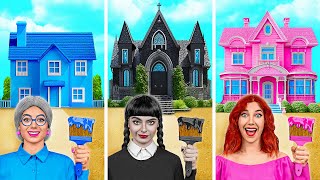 One Colored House Challenge | Funny Situations by Multi DO Challenge