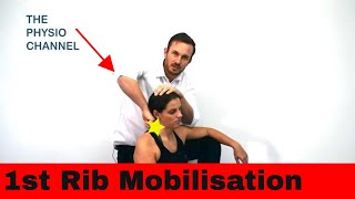 How to do a 1st Rib Mobilisation Seated. Video demonstration.