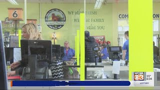 County Market plexiglass