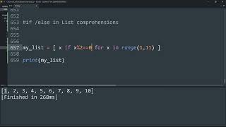 If else in list comprehension