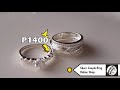 925 italy silver couple ring actual photos