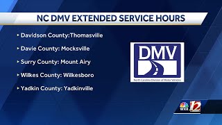 NC DMVs expand service hours