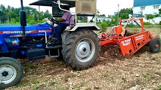 Powertrac EURO 50 Tractor with Stone removing machine / escorts tractor - Come To Village