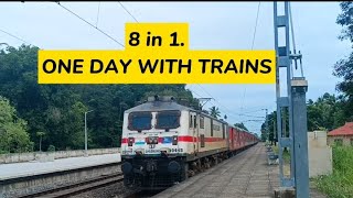 One Awesome Day with Trains [ 8 in 1] Rajadhani + Jamnagar + Pune + Many More.