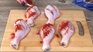 A delicious recipe for chicken legs. A very simple and tasty recipe. # 26