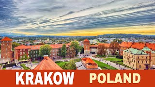 Walking tour around Krakow. Former capital of Poland. What to see in Krakow? Old town Krakow, sights