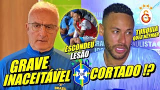 BRASIL CHOCADO !! NEYMAR CORTADO DA SELEÇÃO !? TIME TURCO QUER NEYMAR PARA CHAMPIONS E MAIS...