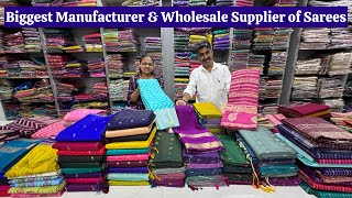 Biggest Manufacturers \u0026 Wholesale Suppliers of Sarees in Chickpet Bangalore | All Types Available