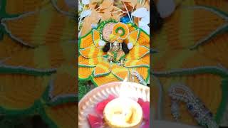 Kanha Ji Aarti Darshan #kanhakeutsav #ytshorts #shringar #laddugopal #aarti #radharani