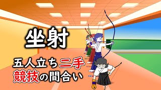 弓道坐射 競技の間合い・二手