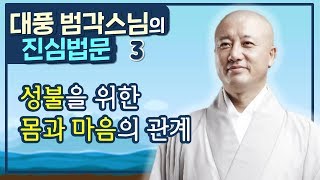 성불을 위한 몸과 마음의 관계-대풍 범각스님의 진심법문 #3-1회