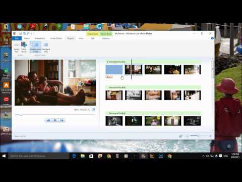 Making a slideshow with Windows Live Movie Maker Making a slideshow with Windows Live Movie Maker