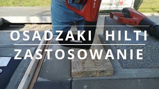 Osadzaki Hilti - zastosowanie