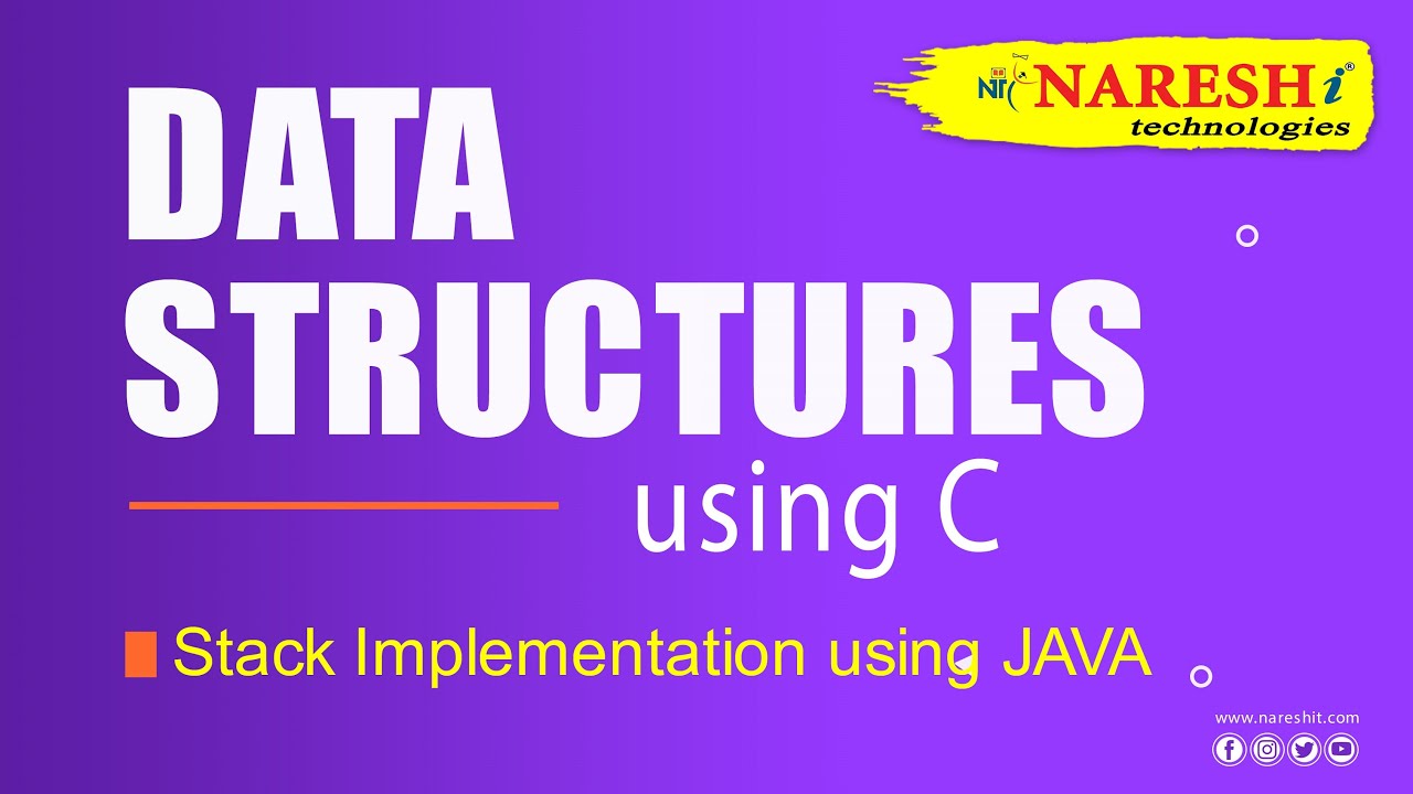 Stack Implementation Using JAVA | Data Structures Tutorial - YouTube