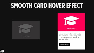 Smooth Card Hover Effect | Creative Hover Effects | HTML & CSS Tutorial