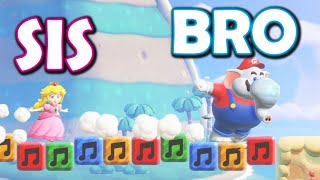 2-Player Super Mario Bros Wonder is Crazy!! *BRO AND SIS*