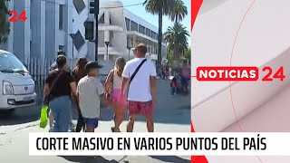 Reportan masivo corte de energía en varios puntos del país | 24 Horas TVN Chile