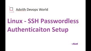 Linux - SSH Passwordless authentication setup
