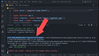 Error: [ERR_REQUIRE_ESM] require() of ES Module | NodeJS | Tamil