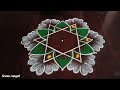 2 beautiful friday kolams with 5*3 dot s simple daily kolams