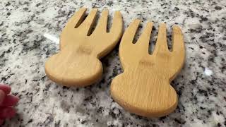 Totally Bamboo Salad Hands, Set of 2 Bamboo Wood Salad Servers Review