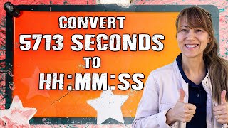 EASY: Convert Seconds to Hours Minutes and Seconds Using Dimensional Analysis!