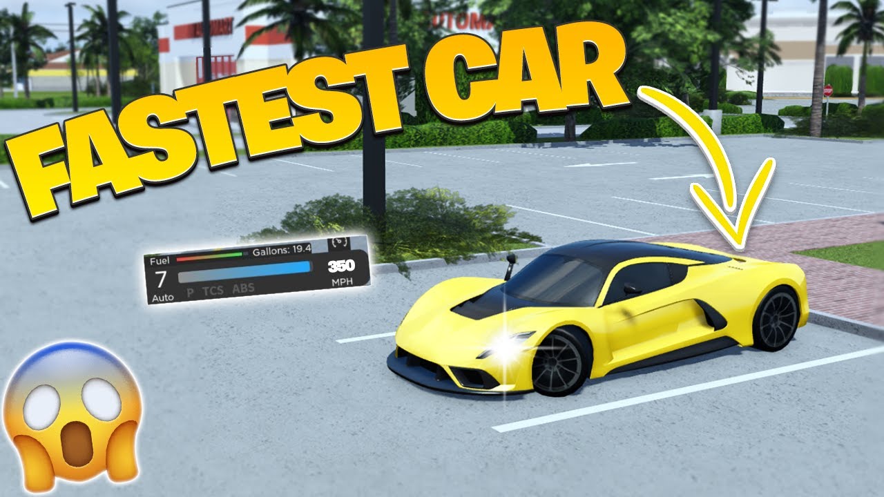 FASTEST CAR IN ROBLOX SOUTHWEST FLORIDA - YouTube