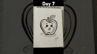 🅳🅰🆈7✨#30daysofchallenge👍#apple🍎#fruits❤️#appleart🥰#cuteapple😍