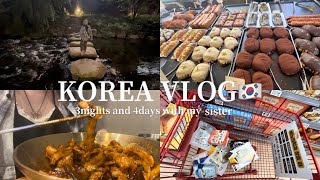 【韓国旅行VLOG 】3泊4日の姉妹渡韓👭🇰🇷ショッピング巡り| カフェ&グルメ| 明洞| 東大門| 聖水| 弘大| 高速ターミナル