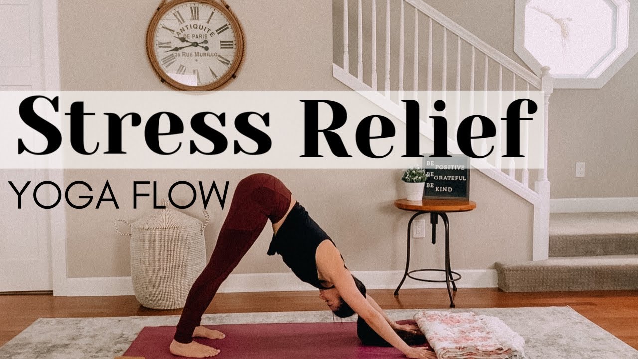 SLOW FLOW YOGA FOR STRESS RELIEF | FULL BODY STRETCH FOR FLEXIBILITY ...