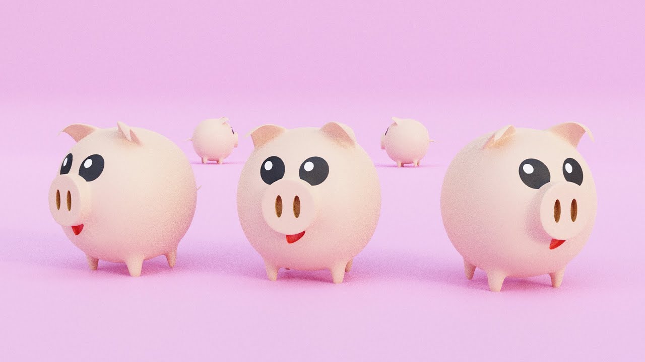 Piglet Character Blender Tutorial Youtube