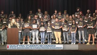 Rusk seniors recognized with TJC Promise Scholarships