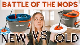 BATTLE OF THE SPIN MOPS// OLD OCEDAR MOP VS NEW RINSE CLEAN MOP// WHICH IS BETTER?