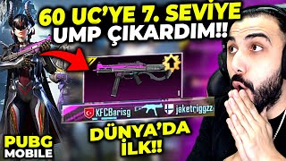 DÜNYA'DA İLK!! 😮 60 UC'YE FULLENMİŞ UMP ÇIKARDIM!! | PUBG MOBILE