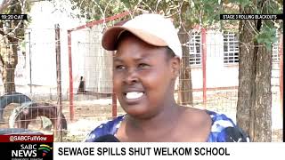 Sewage spills shut Welkom school