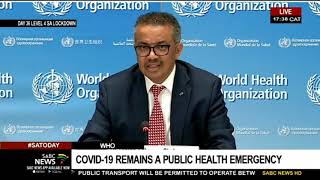 World Health Organisation's COVID-19 Update