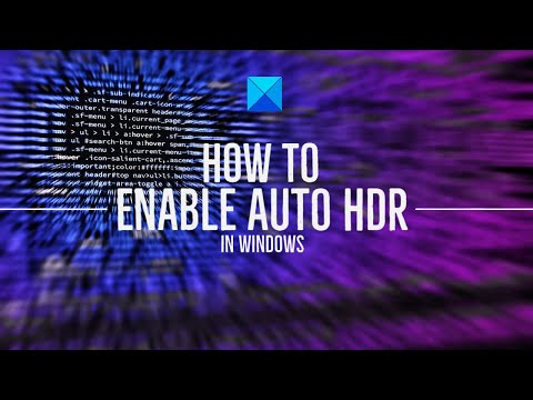 How to enable Auto HDR in Windows