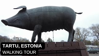 City walks series - Tartu, Estonia (walking tour.  Spring 2023)