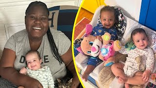 Gabourey Sidibe Twin Babies Celebrating Christmas With Her Mom And Dad For The First Time!❤🥰