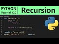 Python Tutorial #20 - Recursion Function in Python Programming
